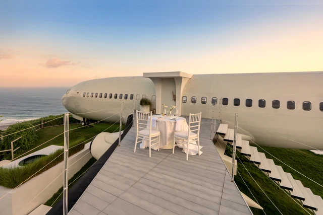 A private table on the wing deck
