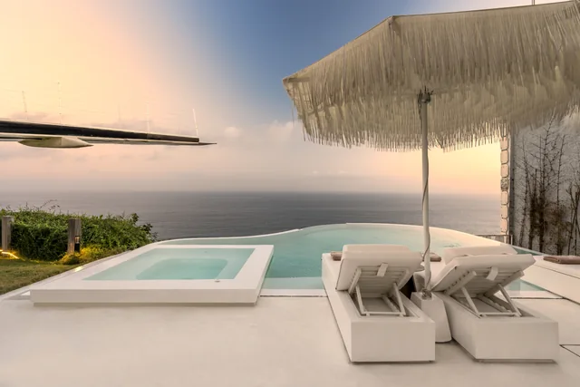 Jacuzzi at sunset