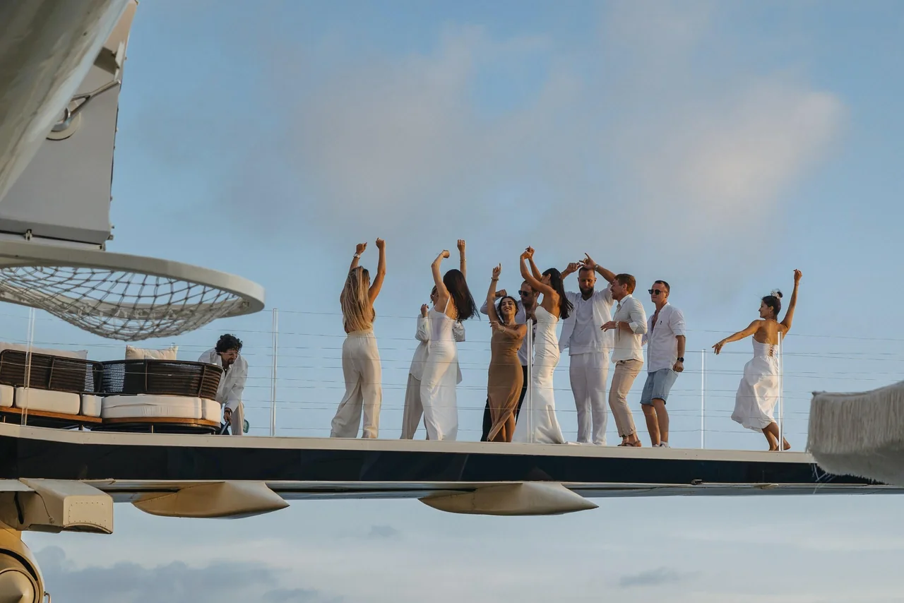 Guests on the wing at sunset